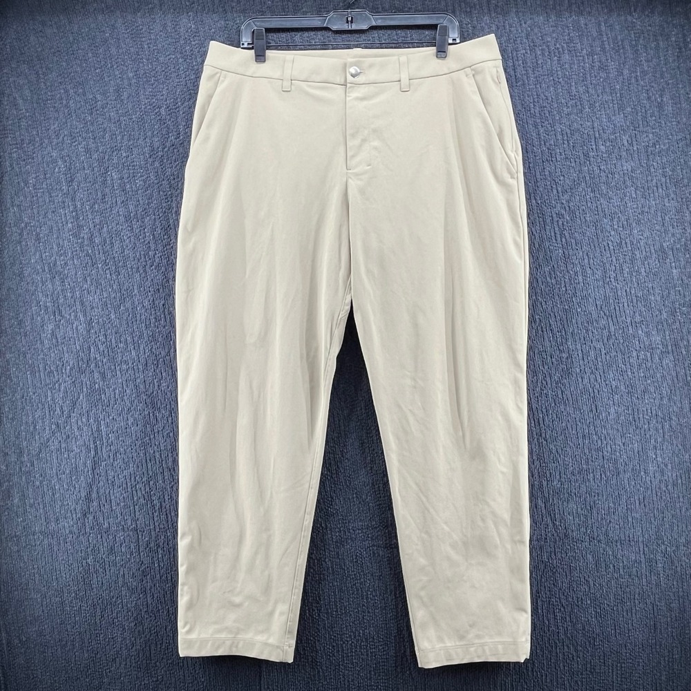Lululemon ABC Men's Classic Fit Trouser Pant Sz 36 Trench Warpstreme‎ LM5AR2S